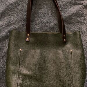 Portland  Leather med avocado Tote Bag